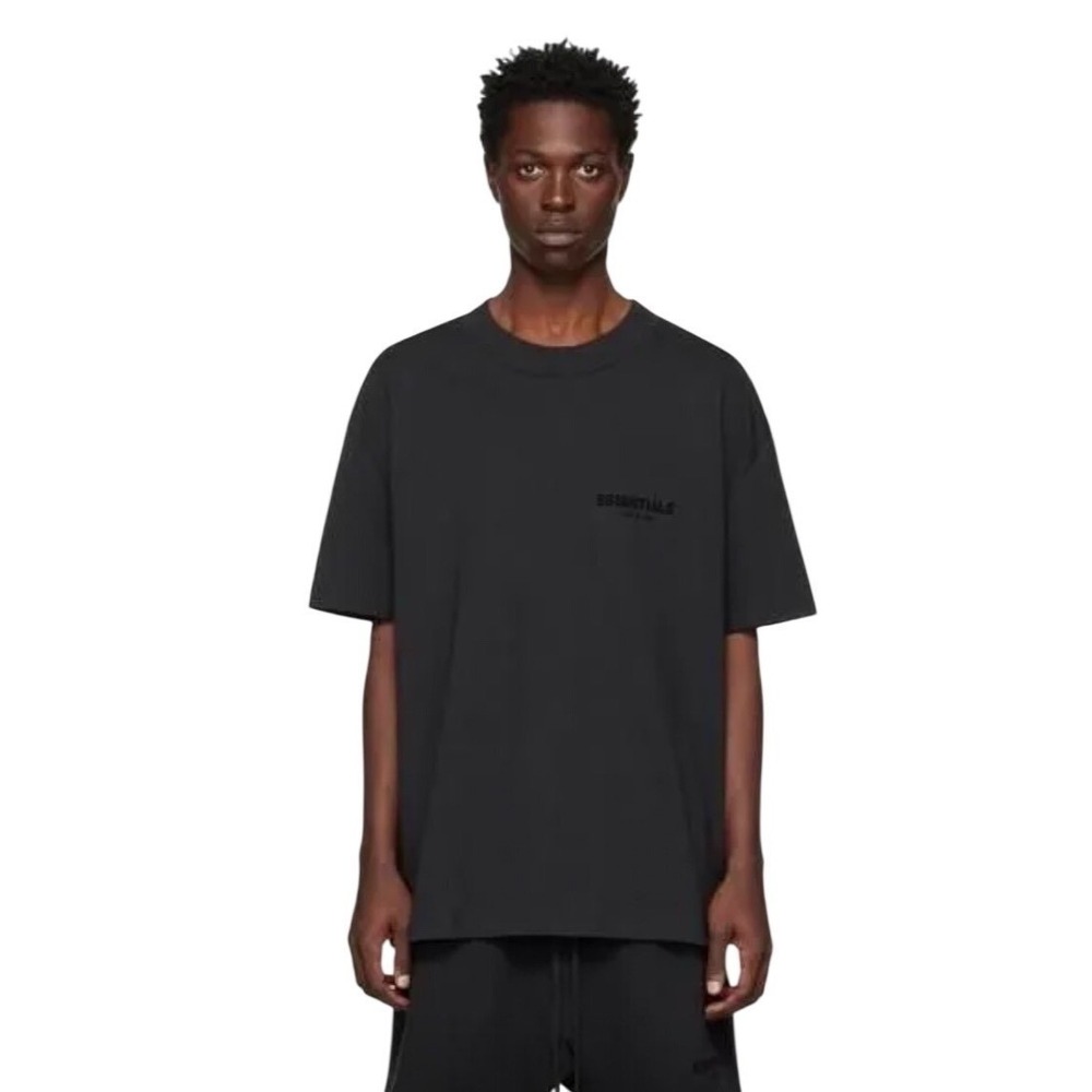 Fear of God Essentials‎ T-shirt "Stretch Limo" Black 125BT212060F Mens Large New